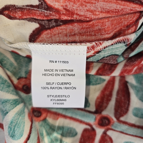 Anthropologie Fig And Flower Linen Blend Dress - Picture 8 of 8